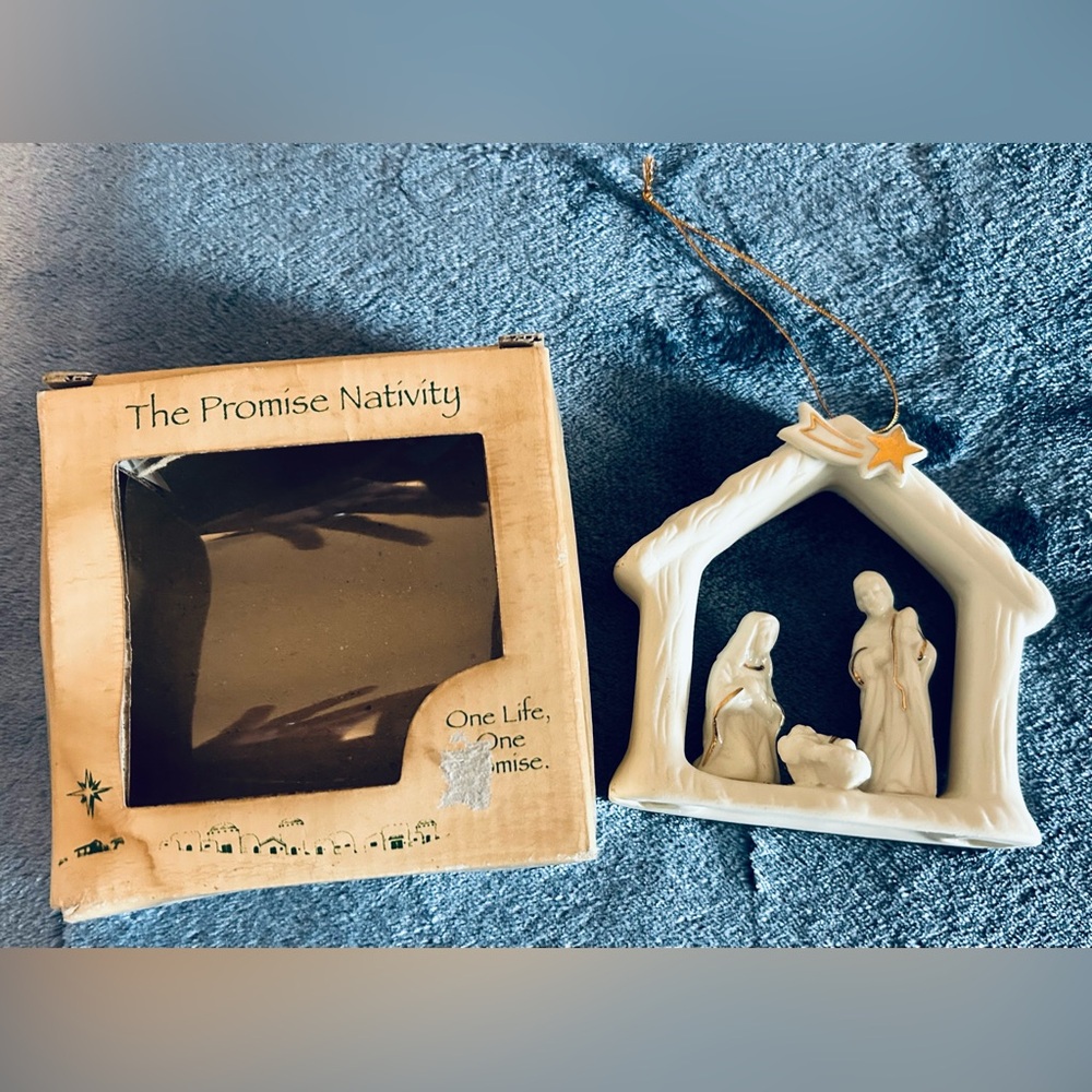 The Promise Nativity Porcelain Ornament